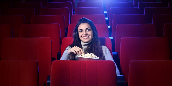 Girl in cinema